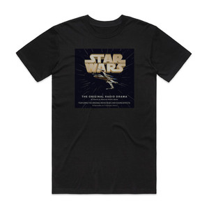 Brian Daley Star Wars The Original Radio Drama Album Cover T-Shirt Black
