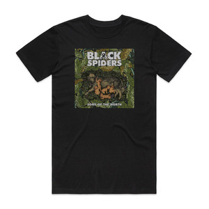 Black Spiders Sons Of The North Album Cover T-Shirt Black Black Spiders Sons Of The North Album Cover T-Shirt Black