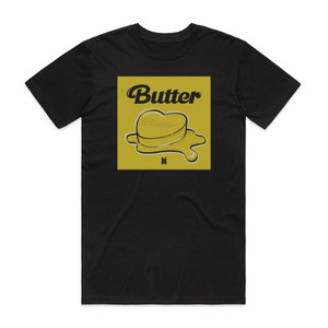 Bangtan Boys Butter Album Cover T-Shirt Black Bangtan Boys Butter Album Cover T-Shirt Black