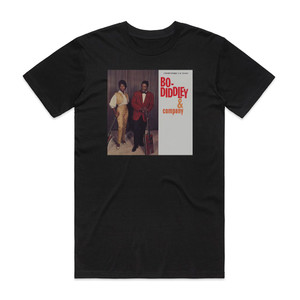 Bo Diddley Bo Diddley Company Album Cover T-Shirt Black Bo Diddley Bo Diddley Company Album Cover T-Shirt Black