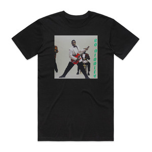 Bo Diddley Bo Diddley 1 Album Cover T-Shirt Black Bo Diddley Bo Diddley 1 Album Cover T-Shirt Black