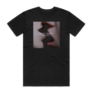 Bloc Party Intimacy 1 Album Cover T-Shirt Black Bloc Party Intimacy 1 Album Cover T-Shirt Black