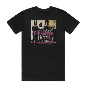 Bitch Alert Pink Bunnies Get Hit By Big Trucks Album Cover T-Shirt Black Bitch Alert Pink Bunnies Get Hit By Big Trucks Album Cover T-Shirt Black