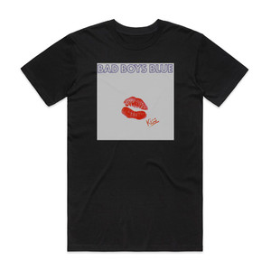 Bad Boys Blue Kiss Album Cover T-Shirt Black Bad Boys Blue Kiss Album Cover T-Shirt Black