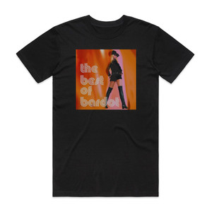 Brigitte Bardot The Best Of Bardot Album Cover T-Shirt Black Brigitte Bardot The Best Of Bardot Album Cover T-Shirt Black