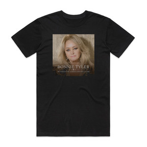 Bonnie Tyler Between The Earth And The Stars Album Cover T-Shirt Black Bonnie Tyler Between The Earth And The Stars Album Cover T-Shirt Black
