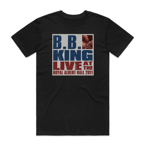 BB King Live At The Royal Albert Hall Album Cover T-Shirt Black BB King Live At The Royal Albert Hall Album Cover T-Shirt Black