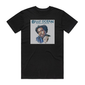 Billy Ocean Remixes And Rarities Album Cover T-Shirt Black Billy Ocean Remixes And Rarities Album Cover T-Shirt Black