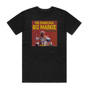 Biz Markie The Biz Never Sleeps Album Cover T-Shirt Black Biz Markie The Biz Never Sleeps Album Cover T-Shirt Black