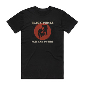 Black Pumas Fast Car Fire Album Cover T-Shirt Black Black Pumas Fast Car Fire Album Cover T-Shirt Black