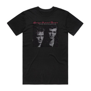 Boys Next Door Stop Watch Killer Album Cover T-Shirt Black Boys Next Door Stop Watch Killer Album Cover T-Shirt Black