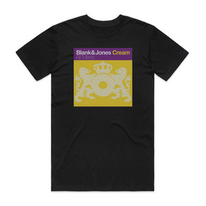 Blank and Jones Cream Album Cover T-Shirt Black