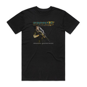Bear McCreary Socom 4 Us Navy Seals Album Cover T-Shirt Black Bear McCreary Socom 4 Us Navy Seals Album Cover T-Shirt Black