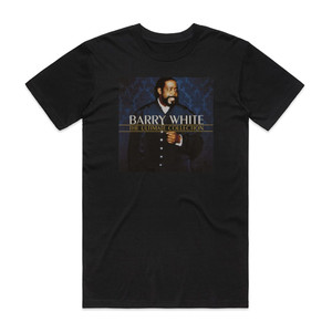 Barry White The Ultimate Collection Album Cover T-Shirt Black