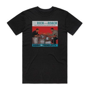 Buddy Rich Rich Versus Roach Album Cover T-Shirt Black