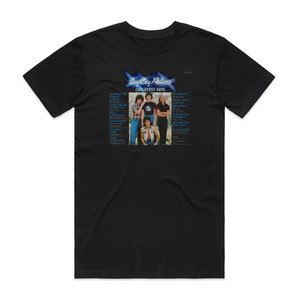 Bay City Rollers Greatest Hits Album Cover T-Shirt Black Bay City Rollers Greatest Hits Album Cover T-Shirt Black