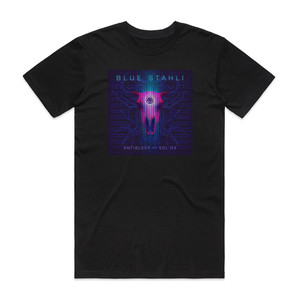 Blue Stahli Antisleep Vol 04 Album Cover T-Shirt Black Blue Stahli Antisleep Vol 04 Album Cover T-Shirt Black