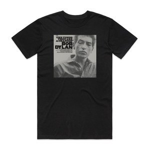 Bob Dylan The Times They Are A Changin 1 Album Cover T-Shirt Black Bob Dylan The Times They Are A Changin 1 Album Cover T-Shirt Black