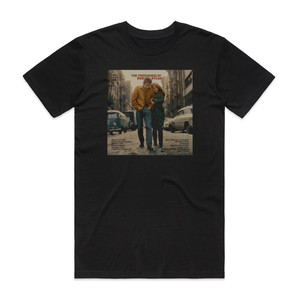 Bob Dylan The Freewheelin Bob Dylan Album Cover T-Shirt Black Bob Dylan The Freewheelin Bob Dylan Album Cover T-Shirt Black