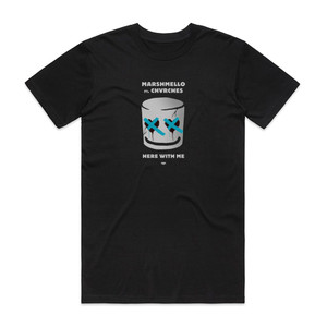 CHVRCHES Here With Me 1 Album Cover T-Shirt Black CHVRCHES Here With Me 1 Album Cover T-Shirt Black