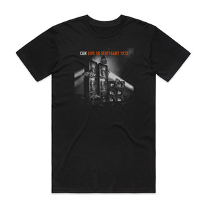 CAN Live In Stuttgart 1975 Album Cover T-Shirt Black CAN Live In Stuttgart 1975 Album Cover T-Shirt Black