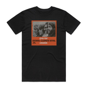 Creedence Clearwater Revival Green River 3 Album Cover T-Shirt Black Creedence Clearwater Revival Green River 3 Album Cover T-Shirt Black