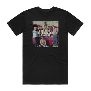 Creedence Clearwater Revival Bad Moon Rising The Best Of Creedence Clearwater Revival Album Cover T-Shirt Black Creedence Clearwater Revival Bad Moon Rising The Best Of Creedence Clearwater Revival Album Cover T-Shirt Black