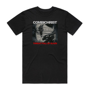 Combichrist Throat Full Of Glass Album Cover T-Shirt Black Combichrist Throat Full Of Glass Album Cover T-Shirt Black