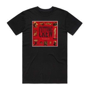 Cutting Crew Broadcast 4 Album Cover T-Shirt Black