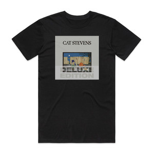 Cat Stevens Teaser And The Firecat 1 Album Cover T-Shirt Black Cat Stevens Teaser And The Firecat 1 Album Cover T-Shirt Black