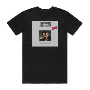 Carpenters Only Yesterday Richard Karen Carpenters Greatest Hits Album Cover T-Shirt Black Carpenters Only Yesterday Richard Karen Carpenters Greatest Hits Album Cover T-Shirt Black