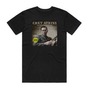 Chet Atkins Pickin On Country Album Cover T-Shirt Black Chet Atkins Pickin On Country Album Cover T-Shirt Black