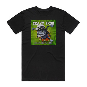 Crazy Frog More Crazy Hits Album Cover T-Shirt Black