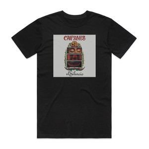 Caifanes El Silencio Album Cover T-Shirt Black Caifanes El Silencio Album Cover T-Shirt Black