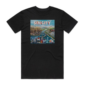 Chris Tilton Simcity Album Cover T-Shirt Black