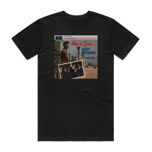Cliff Richard When In Spain Album Cover T-Shirt Black Cliff Richard When In Spain Album Cover T-Shirt Black