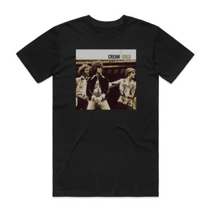 Cream Cream Gold Album Cover T-Shirt Black Cream Cream Gold Album Cover T-Shirt Black