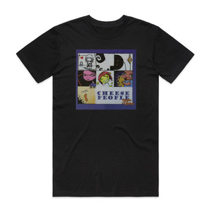 Cheese People Psycho Squirrel Album Cover T-Shirt Black Cheese People Psycho Squirrel Album Cover T-Shirt Black
