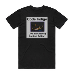 Code Indigo Live At Duisburg Album Cover T-Shirt Black