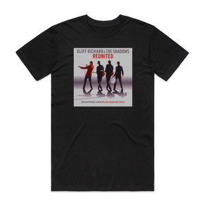 Cliff Richard and The Shadows Reunited 50Th Anniversary Album Cover T-Shirt Black
