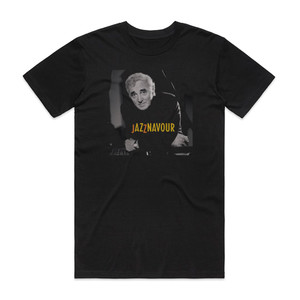 Charles Aznavour Jazznavour Album Cover T-Shirt Black