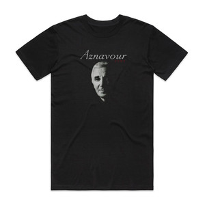 Charles Aznavour Aznavour 2000 Album Cover T-Shirt Black