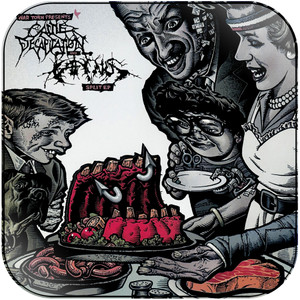 Cattle Decapitation Split Ep Album Cover Sticker Album Cover Sticker