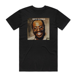 Curtis Mayfield Heartbeat Album Cover T-Shirt Black