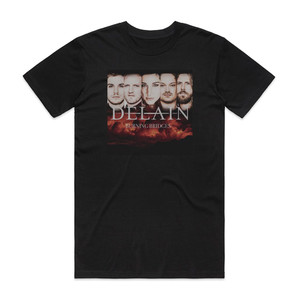 Delain Burning Bridges Album Cover T-Shirt Black Delain Burning Bridges Album Cover T-Shirt Black
