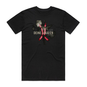 Deine Lakaien Live In Concert Album Cover T-Shirt Black Deine Lakaien Live In Concert Album Cover T-Shirt Black