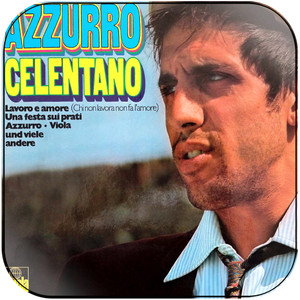 Adriano Celentano Azzurro Album Cover Sticker Album Cover Sticker