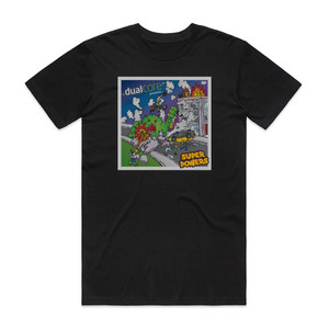Dual Core Super Powers Album Cover T-Shirt Black Dual Core Super Powers Album Cover T-Shirt Black