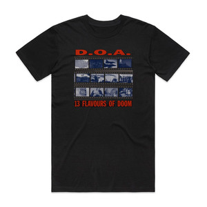 DOA 13 Flavours Of Doom Album Cover T-Shirt Black