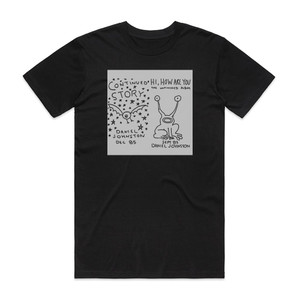 Daniel Johnston Continued Story Hi How Are You Album Cover T-Shirt Black